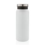 Recycled steel bottle with original cap, 600 ml white colour