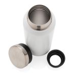 Recycled steel bottle with original cap, 600 ml white colour