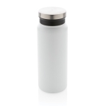Recycled steel bottle with original cap, 600 ml white colour