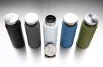 Recycled steel bottle with original cap, 600 ml white colour