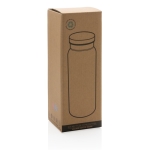 Recycled steel bottle with original cap, 600 ml white colour