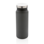 Recycled steel bottle with original cap, 600 ml dark grey colour