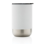 Recycled steel thermal cup with anti-drip lid, 360 ml white colour second view