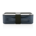 Lunchbox made from 93% recycled plastic, 1.2 L navy-blue colour