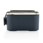 Lunchbox made from 93% recycled plastic, 1.2 L navy-blue colour