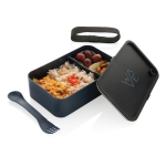 Lunchbox made from 93% recycled plastic, 1.2 L navy-blue colour