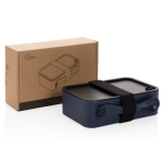 Lunchbox made from 93% recycled plastic, 1.2 L navy-blue colour