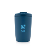 Recycled plastic thermal cup with logo, 300 ml