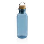 Recycled plastic bottle with cap and handle, 680 ml blue colour