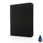 Luxury tech portfolio with zip closure, A4 black colour