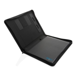 Luxury tech portfolio with zip closure, A4 black colour