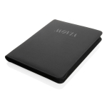 Luxury tech portfolio with zip closure, A4 black colour