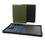 Luxury tech portfolio with zip closure, A4 black colour