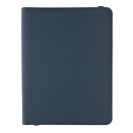 Luxury tech portfolio with zip closure, A4 navy-blue colour