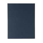 Recycled portfolio with large notepad and magnetic closure, A4 navy-blue colour