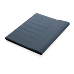 Recycled portfolio with large notepad and magnetic closure, A4 navy-blue colour