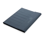 Recycled portfolio with large notepad and magnetic closure, A4 navy-blue colour