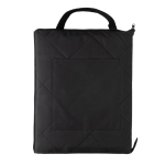 Foldable padded picnic blanket in high-quality RPET black colour