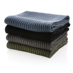 Sustainable knitted scarf, Impact Polylana® blue colour