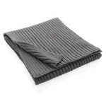 Sustainable knitted scarf, Impact Polylana® grey colour