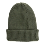Sustainable double-knit winter hat, Impact Polylana green colour