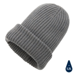 Sustainable double-knit winter hat, Impact Polylana dark grey colour