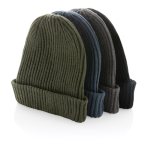 Sustainable double-knit winter hat, Impact Polylana dark grey colour