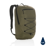 Promotional hiking backpack with multiple pockets military green colour