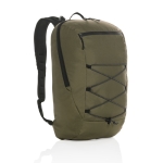 Promotional hiking backpack with multiple pockets military green colour