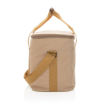 Sustainable thermal cooler with 20-can capacity light brown colour fourth view