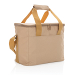 Sustainable thermal cooler with 20-can capacity light brown colour seventh view