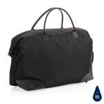 Large recycled travel bag for weekends black colour