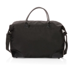 Large recycled travel bag for weekends black colour