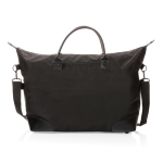 Large recycled travel bag for weekends black colour