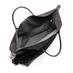 Large recycled travel bag for weekends black colour