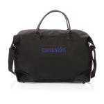 Large recycled travel bag for weekends black colour
