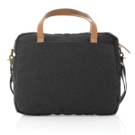 Premium recycled laptop briefcase, 15.6” black colour fourth view