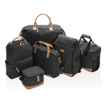 Premium recycled laptop briefcase, 15.6” black colour general view