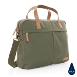 Premium recycled laptop briefcase, 15.6” green colour