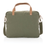 Premium recycled laptop briefcase, 15.6” green colour