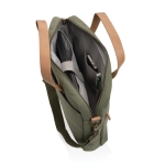 Premium recycled laptop briefcase, 15.6” green colour