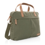 Premium recycled laptop briefcase, 15.6” green colour