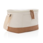 Premium branded cooler bag for 6 cans off white colour