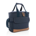Large premium cooler bag for promotional giveaways blue colour