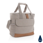 Large premium cooler bag for promotional giveaways grey colour