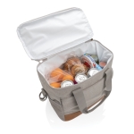 Large premium cooler bag for promotional giveaways grey colour
