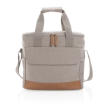 Large premium cooler bag for promotional giveaways grey colour