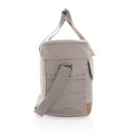 Large premium cooler bag for promotional giveaways grey colour