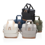 Large premium cooler bag for promotional giveaways grey colour