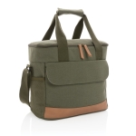 Large premium cooler bag for promotional giveaways green colour